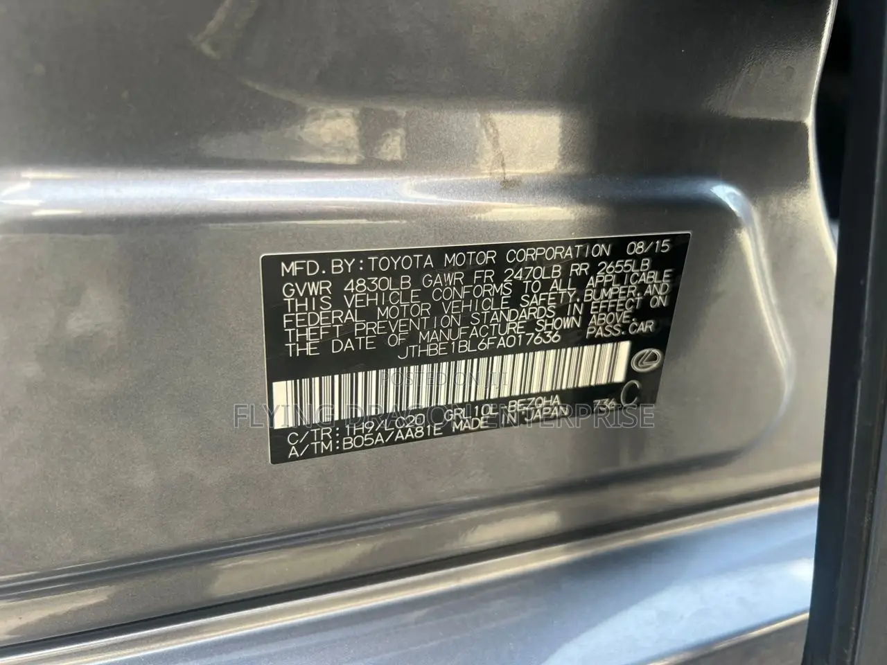 Lexus GS 350 2015 Gray
