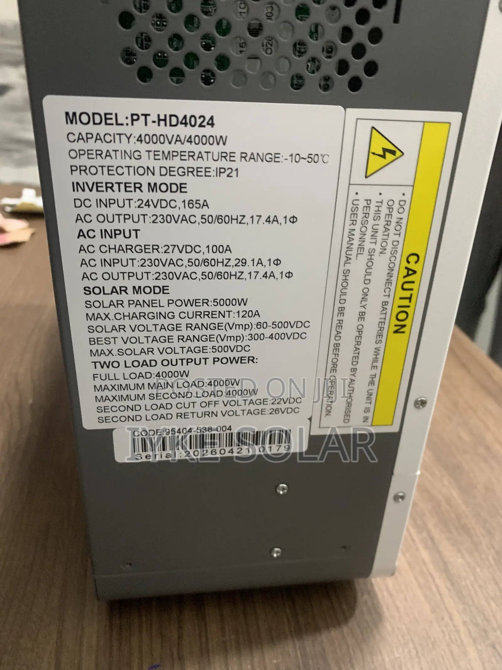 4kva 24v Pattern Hybrid Inverter