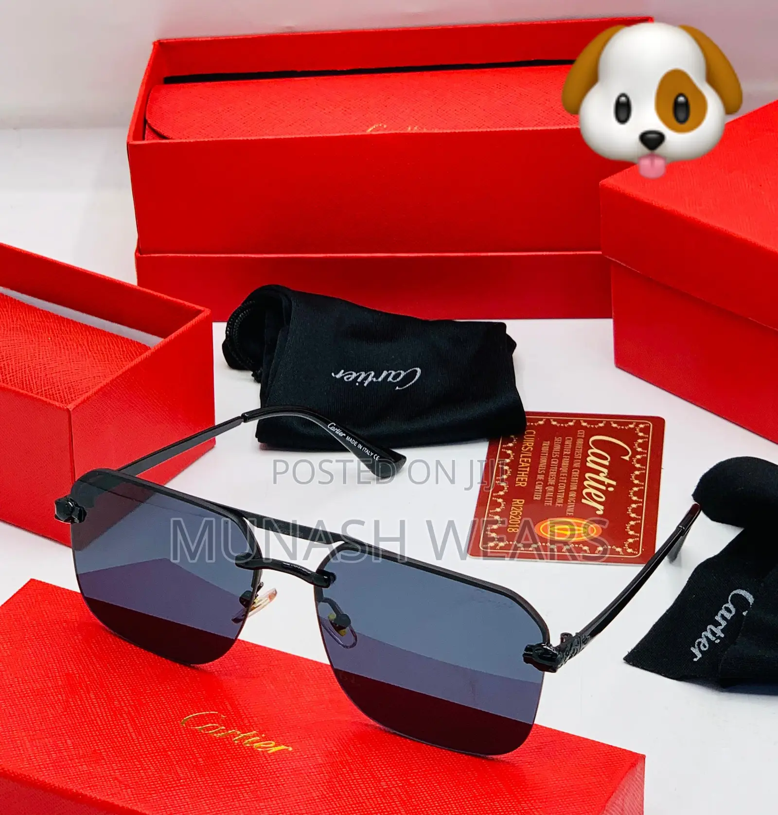 Cartier Dark Shade and Trasparent
