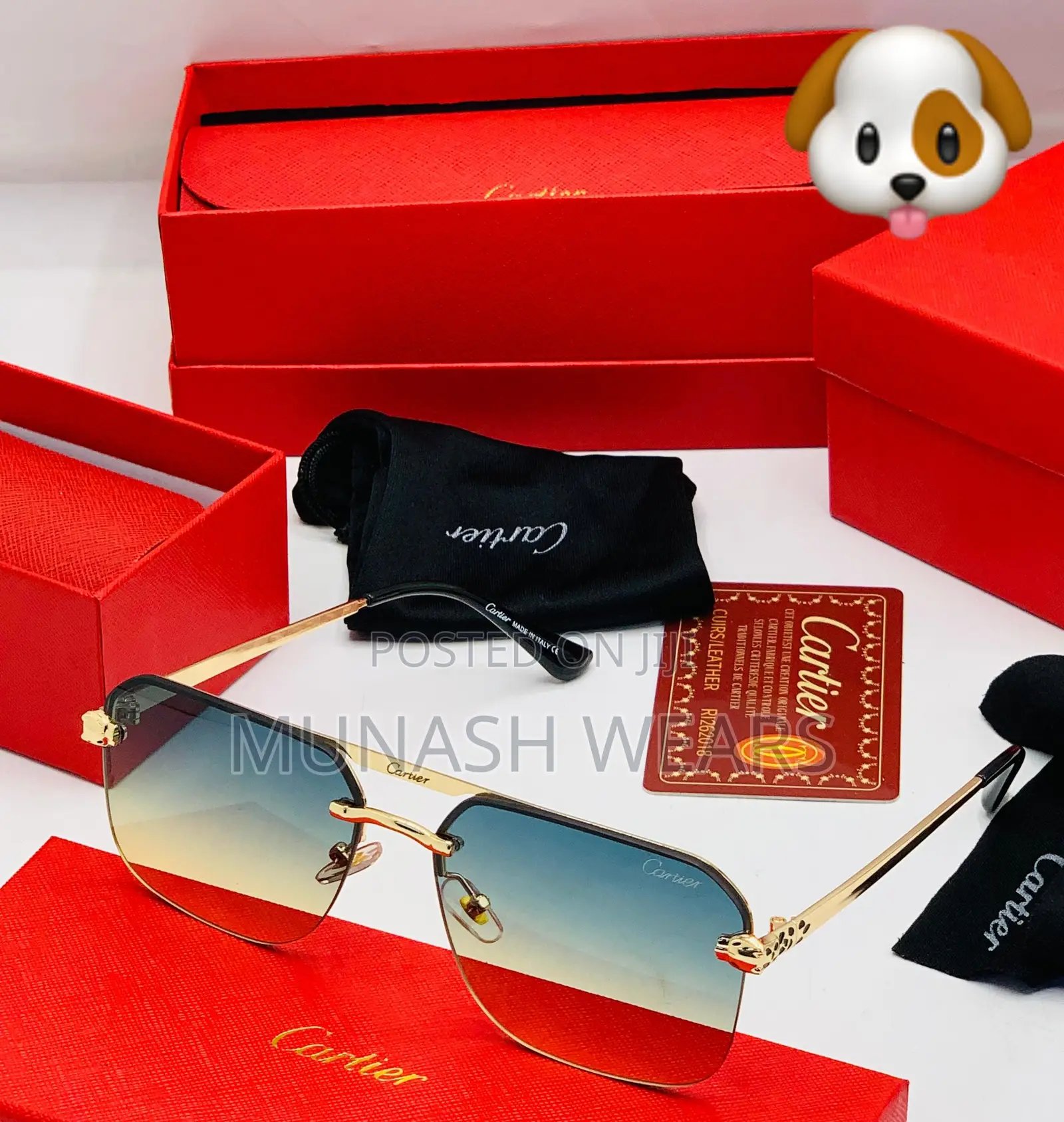 Cartier Dark Shade and Trasparent