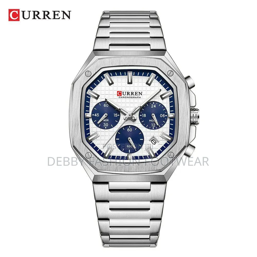 Curren Steel Chain
Working Chronograph 
Water 🌊 Resistant
