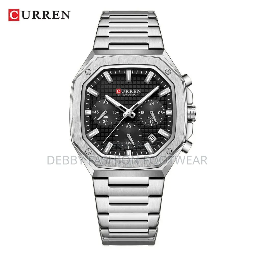 Curren Steel Chain
Working Chronograph 
Water 🌊 Resistant