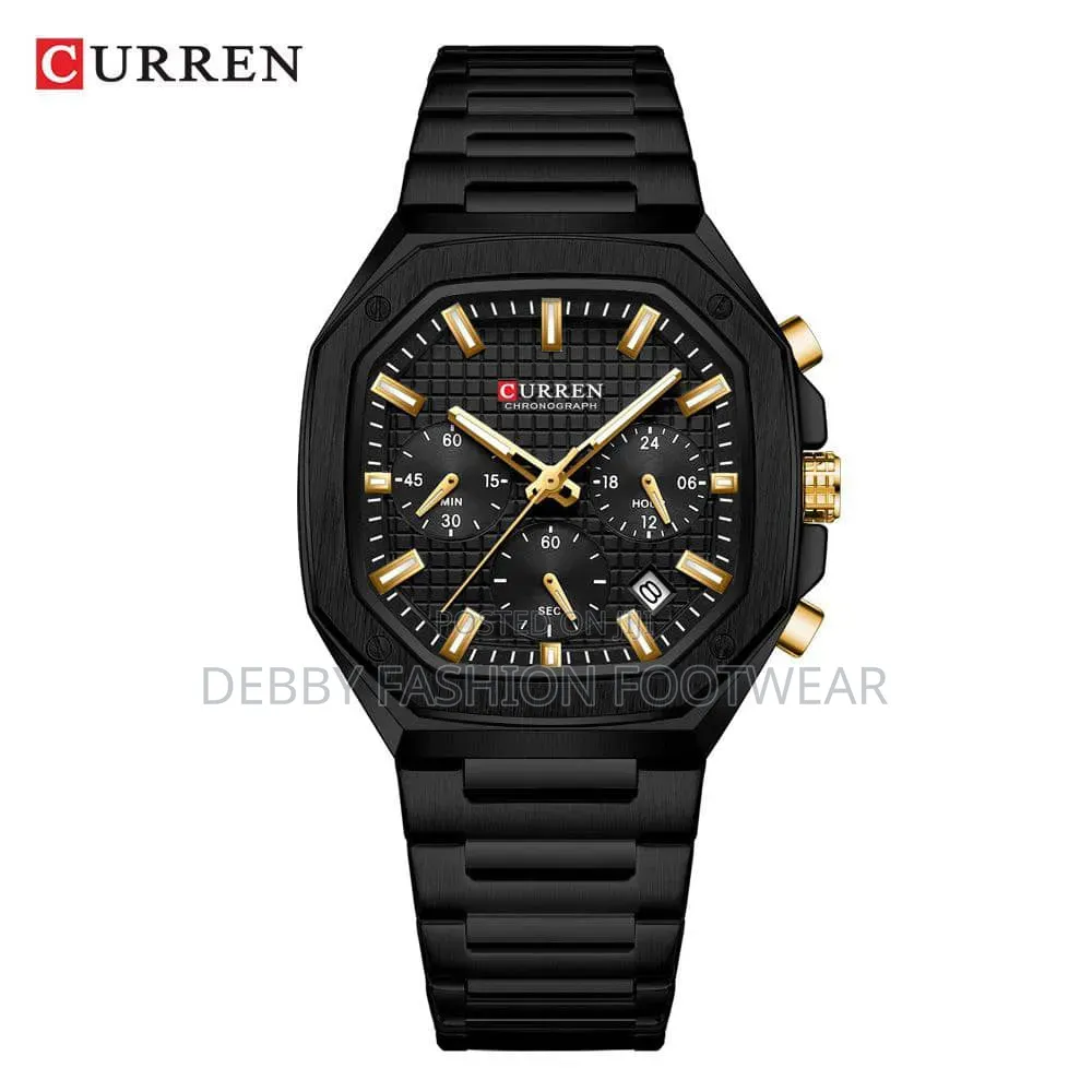 Curren Steel Chain
Working Chronograph 
Water 🌊 Resistant