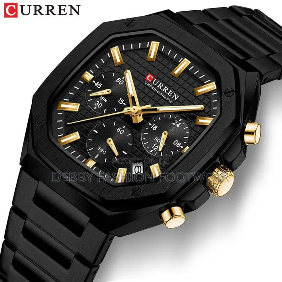 Curren Steel Chain
Working Chronograph 
Water 🌊 Resistant