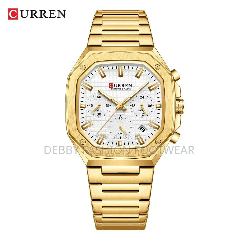Curren Steel Chain
Working Chronograph 
Water 🌊 Resistant