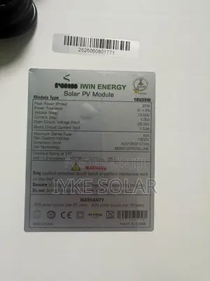 25watts /18v Iwin Solar Panel