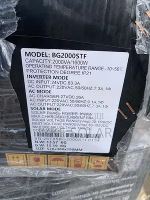 2kva 24v Bluegate Hybrid Inverter