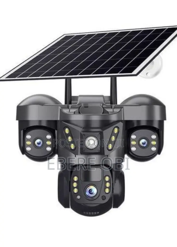 4 Lens Solar CCTV Camera - 4G Security Camera