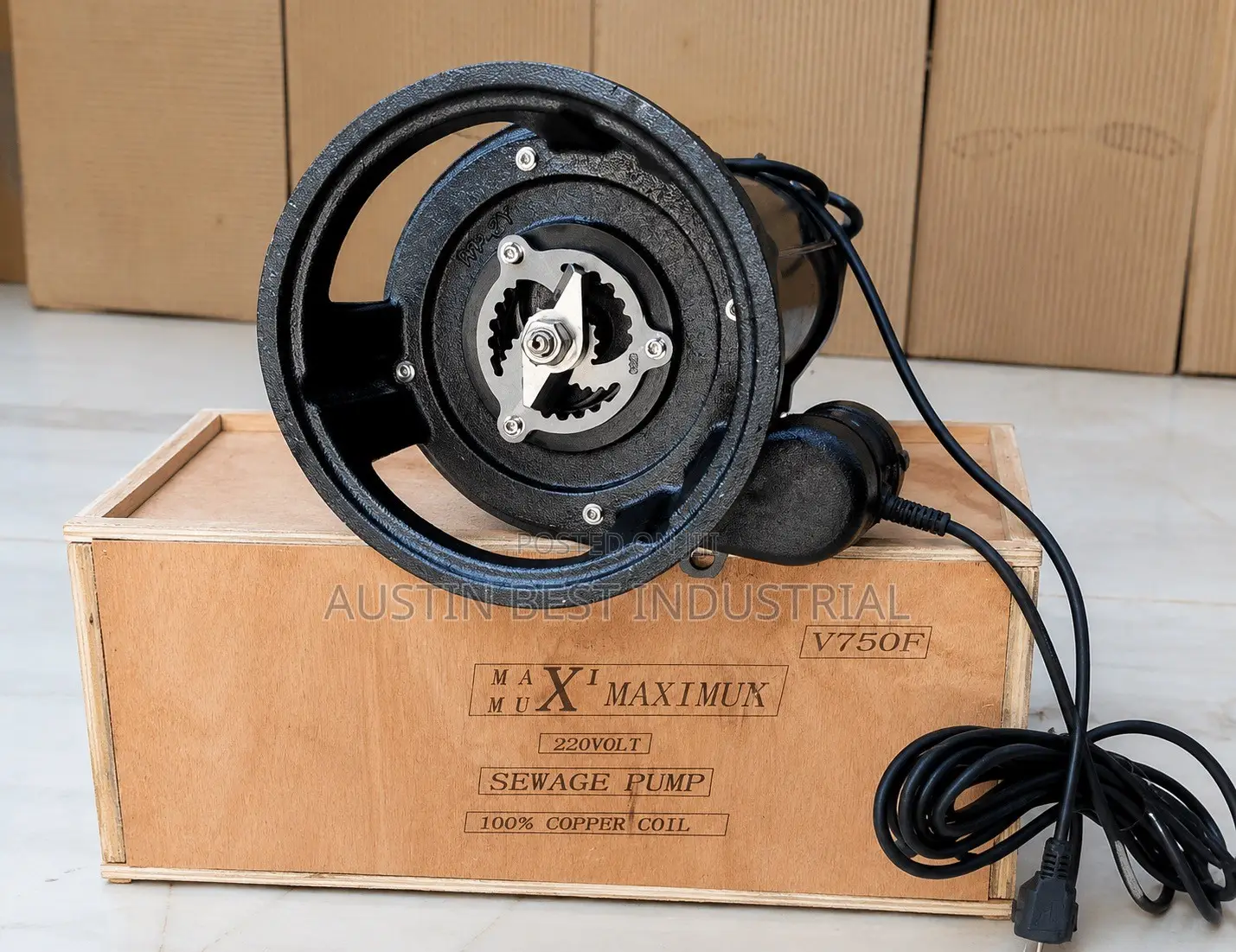 1hp Sewage Pump With Cutter Impeller (Grinder)