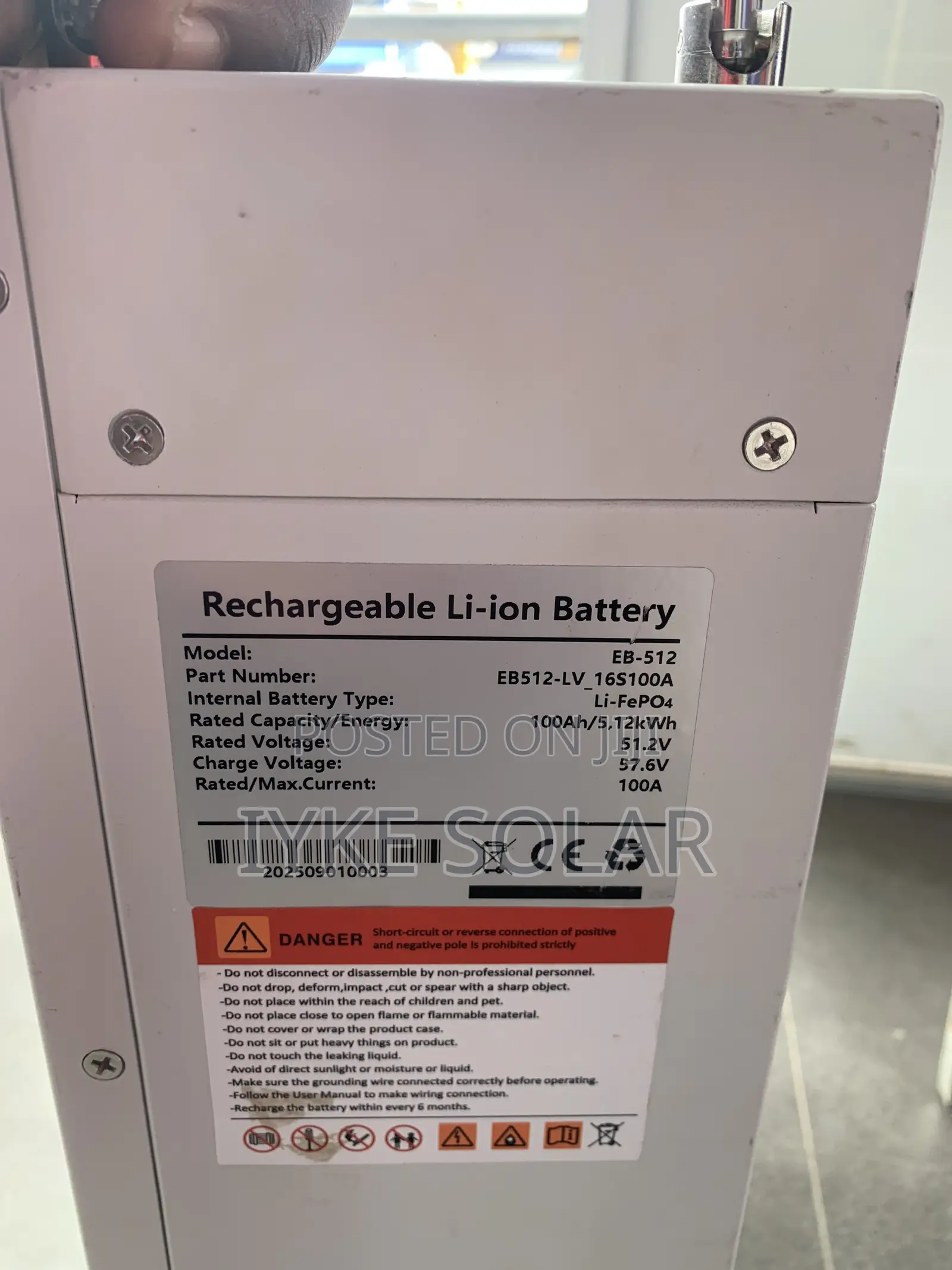 5kwh Luxsun Lithium Ion Battery