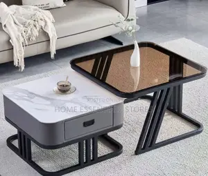 Luxury Swivel Coffee Table Set - Modern Living Room Center Table