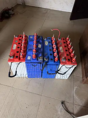 4pics 220ah Wet Cell Battery With Batter Rack