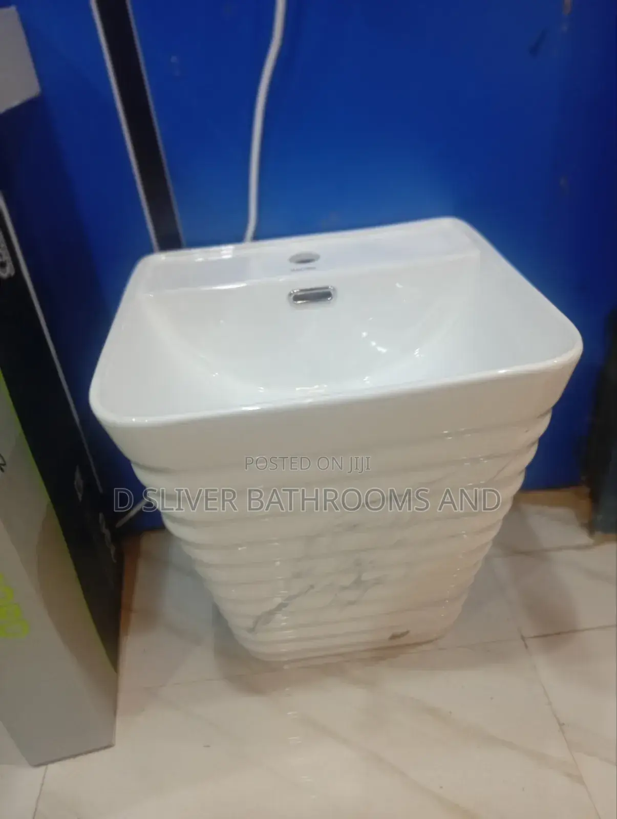 Wall Hung Square Countertop Wash Hand Basin