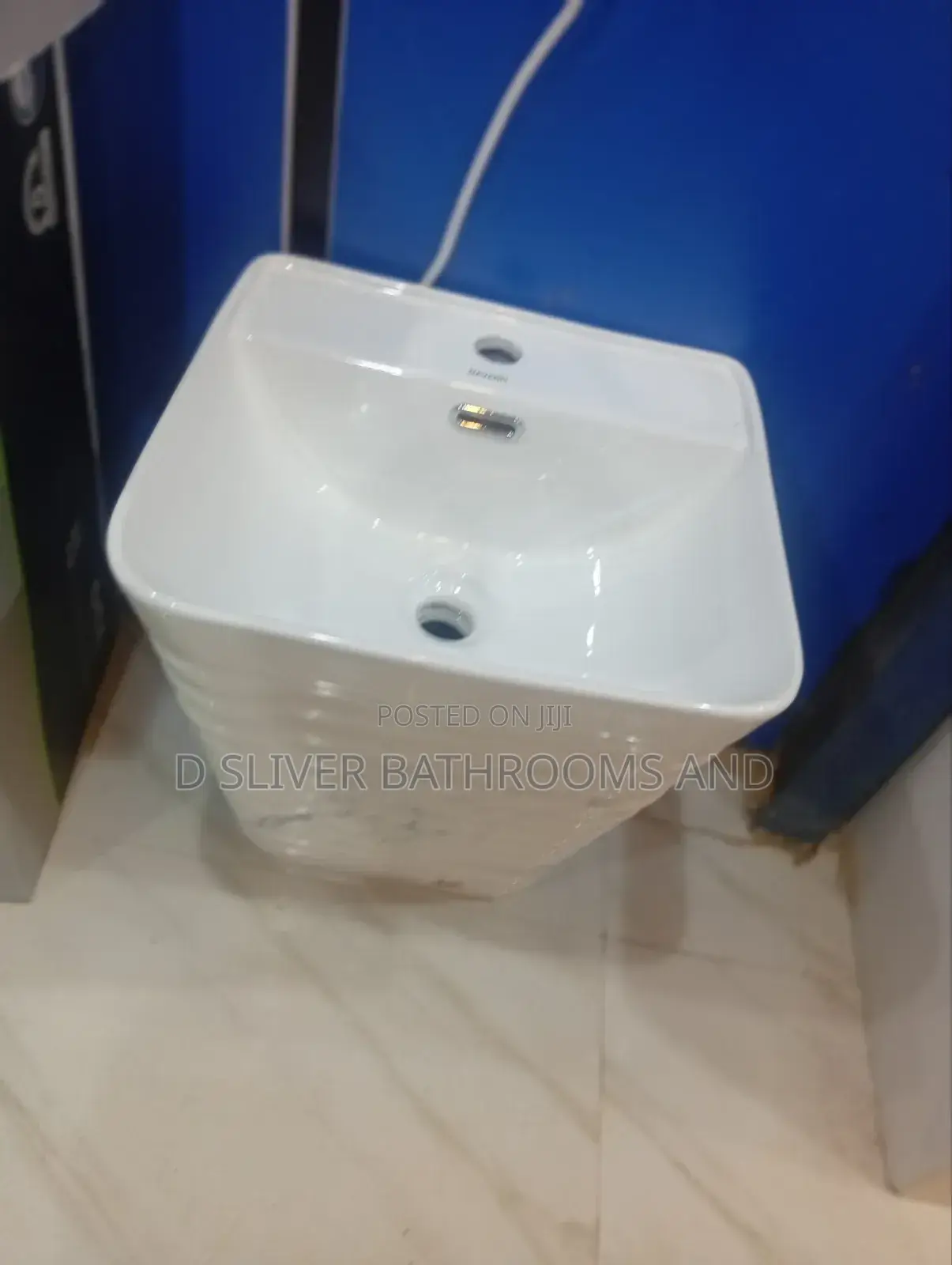 Wall Hung Square Countertop Wash Hand Basin