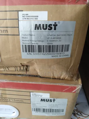 Must 5kwh 48volts Lithium Ion Battery