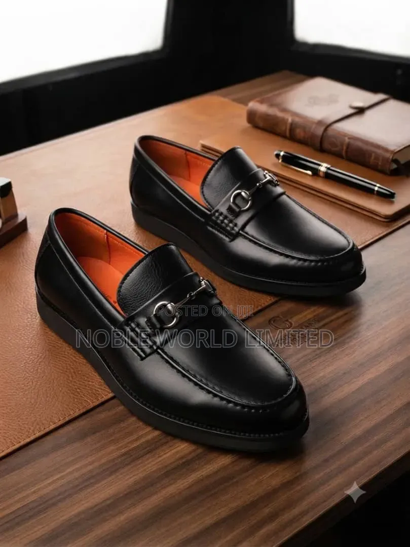 Solid Leather  Black/Brown Shoes TEST 2b