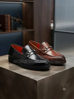 Men's Versatile Black/Brown Leather Shoes TEST 8d