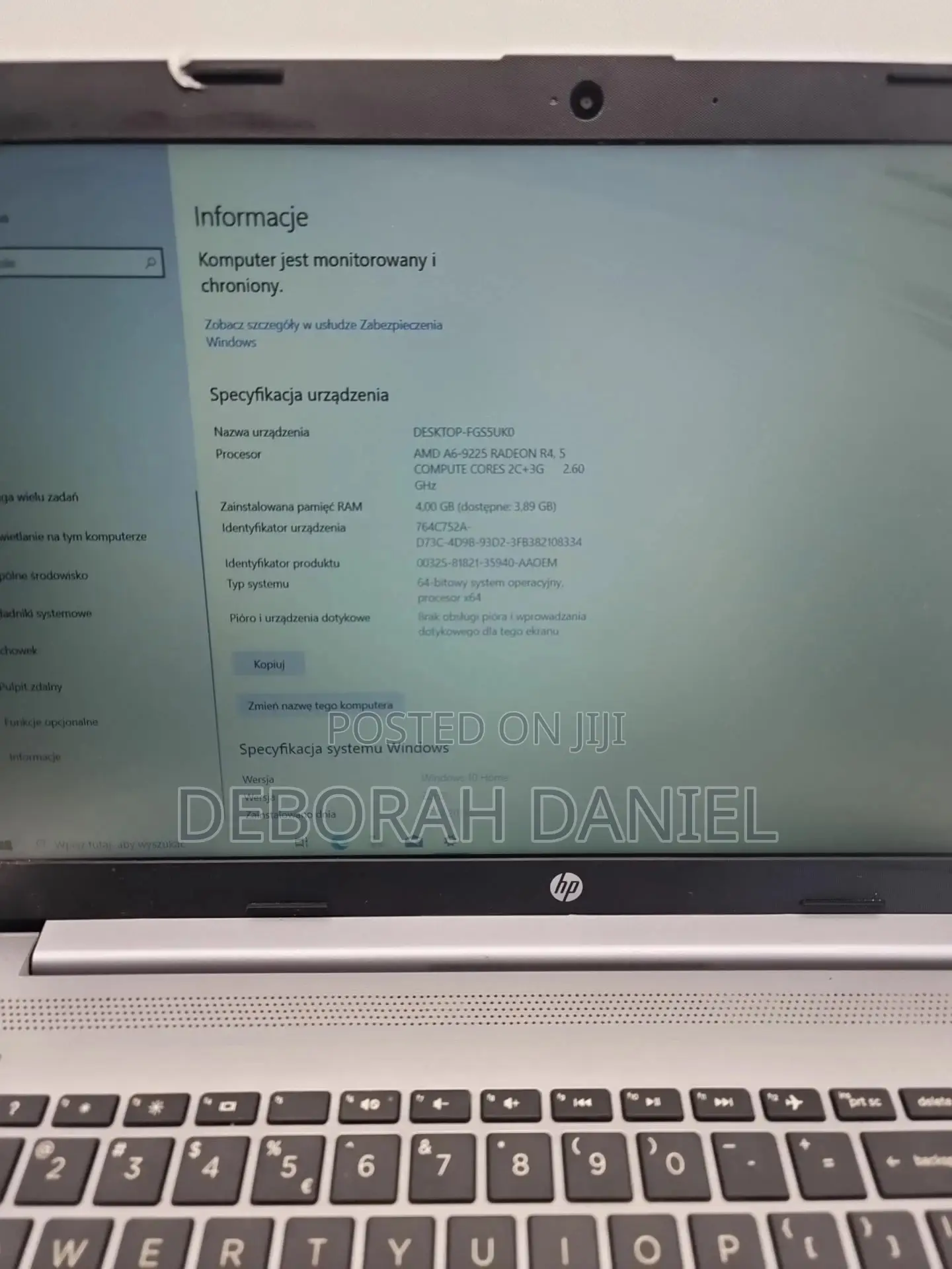 Laptop HP 255 4GB Intel Core i5 SSD 256GB