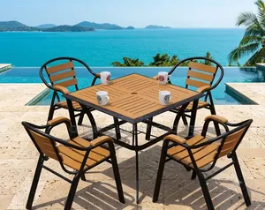 Outdoor Bar/Restaurant Table With Chairs for Balcony, Porch,
