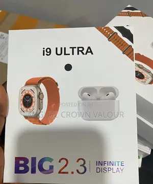 I9 Ultra Smartwatch (1 Smartwatch, 2 Straps, 1 Airpod Pro)