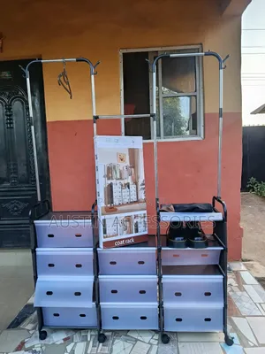 Portable Multi-Purpose Coat and Dust Proof Shoe Rack Organizer.
