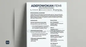Part-time & Weekend CV