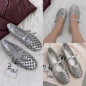Zara Woven Mary Janes