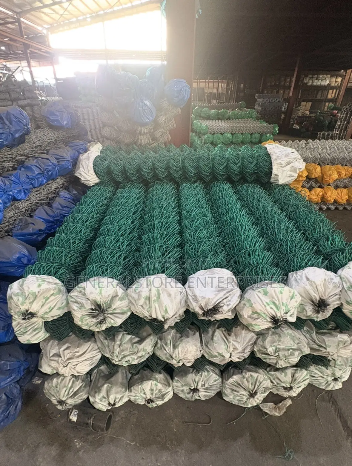 Coated Chain Link Fence Wire Mesh 6 & 8fts