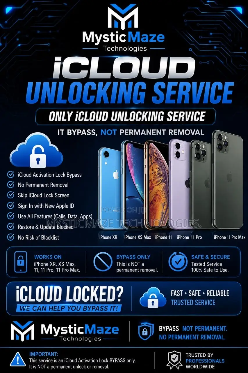 iCloud Activation Lock Bypass – iPhone XR, XS, SE, 11, 11 Pro Max