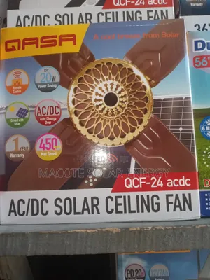 24"...solar AC/Dc Qasa Ceiling Fan