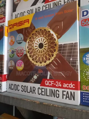 24"...solar AC/Dc Qasa Ceiling Fan