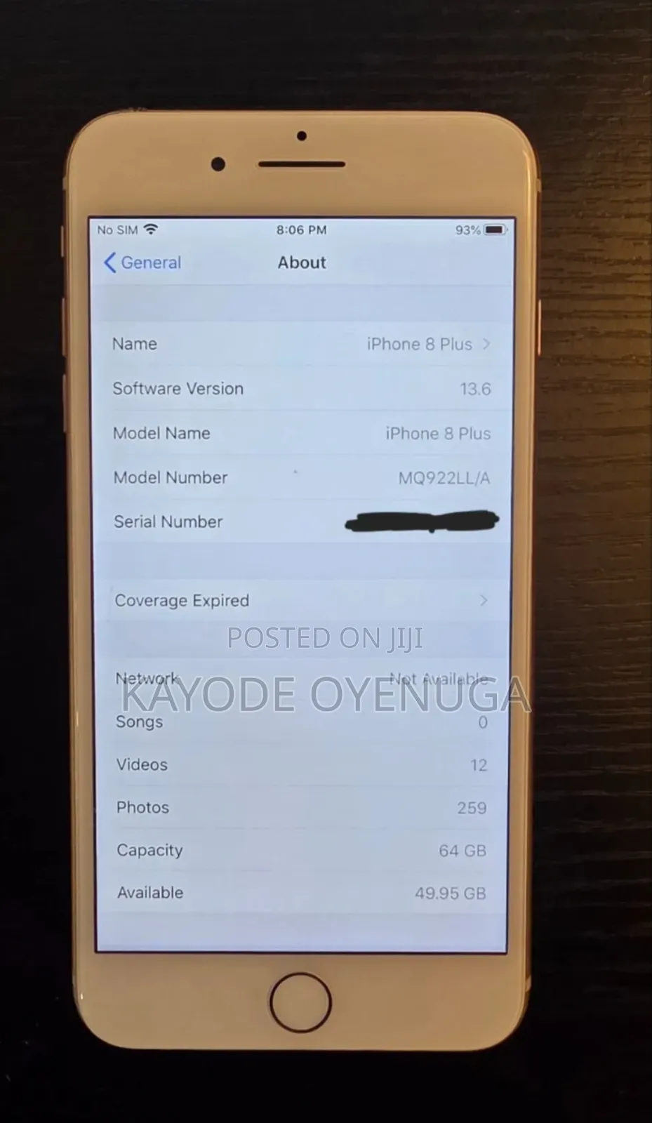 Apple iPhone 8 Plus 64 GB Gold