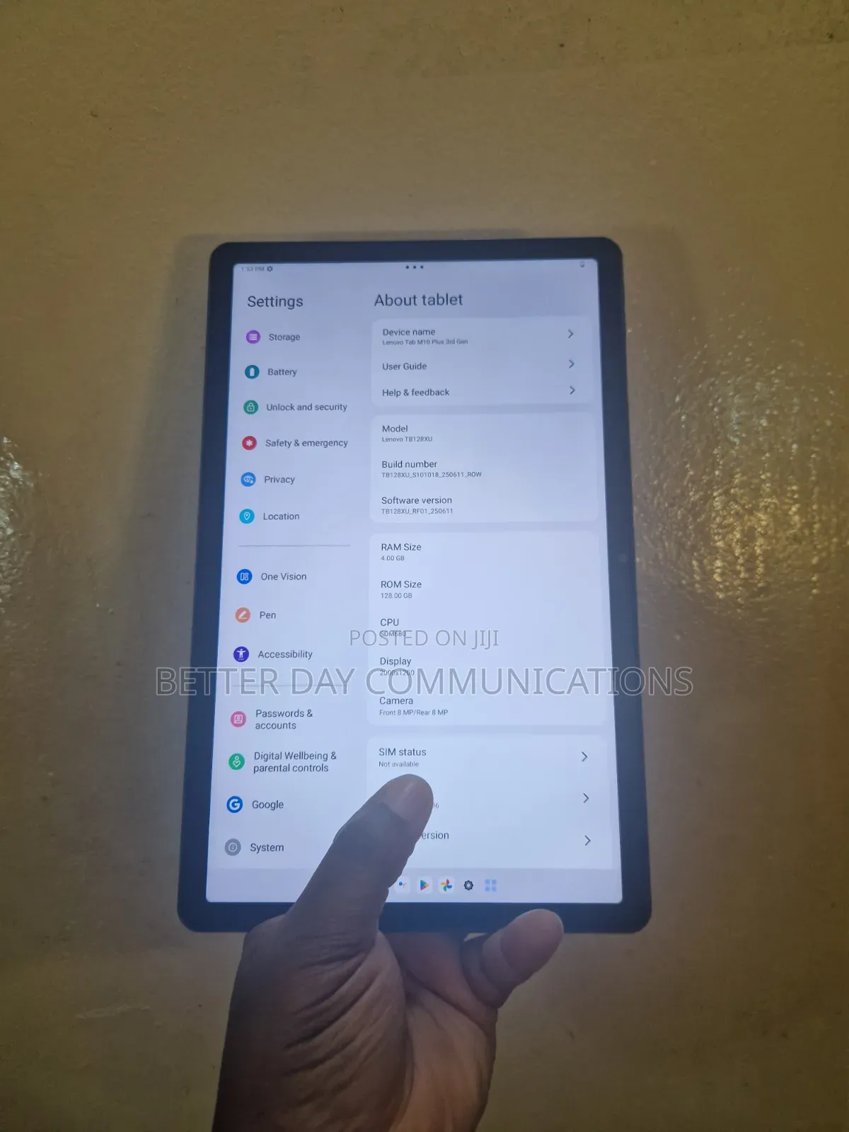 Lenovo Tab M10 Plus (3rd Gen) 128 GB Gray