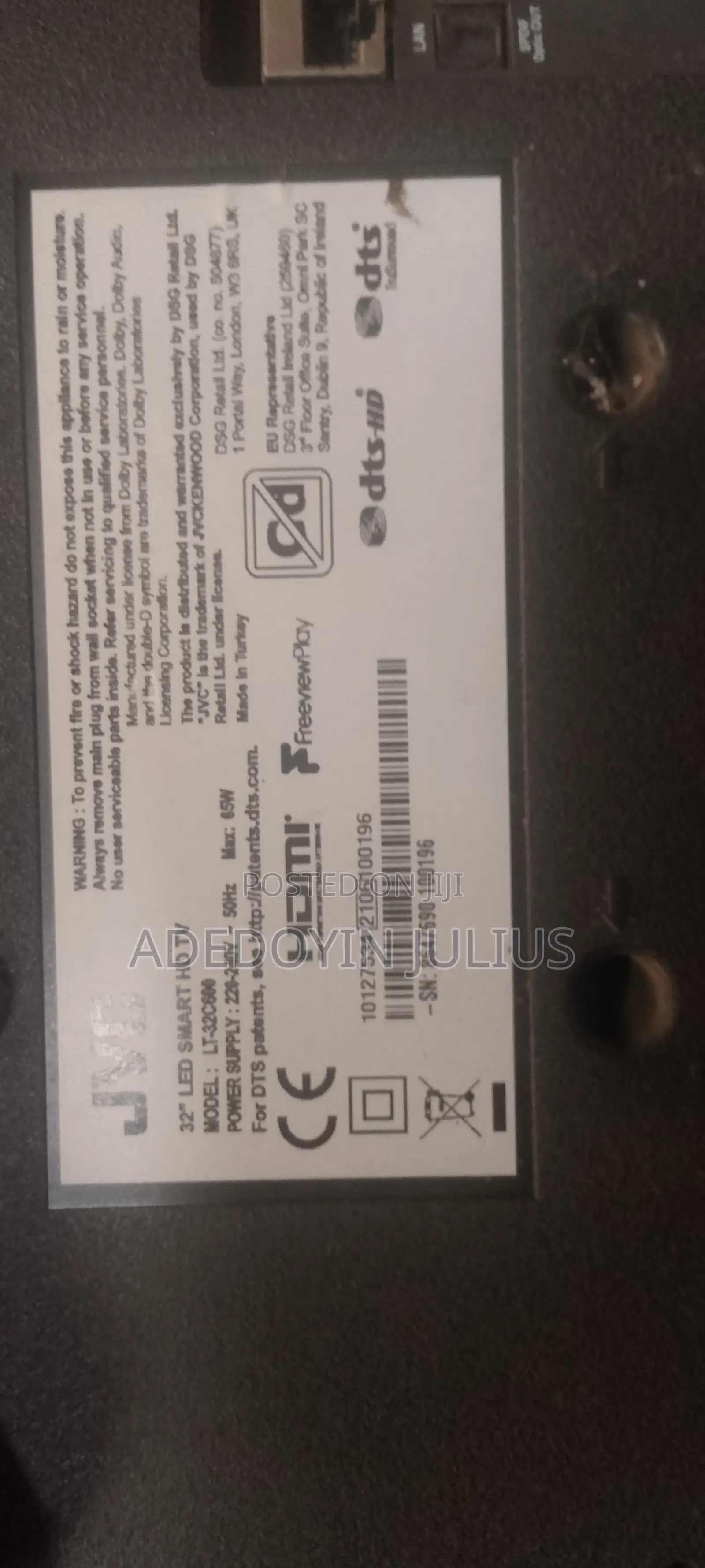 JVC Smart TV 32" Led