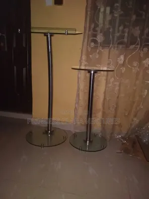 High Quality Thick Glass Single Pole With Side Stool