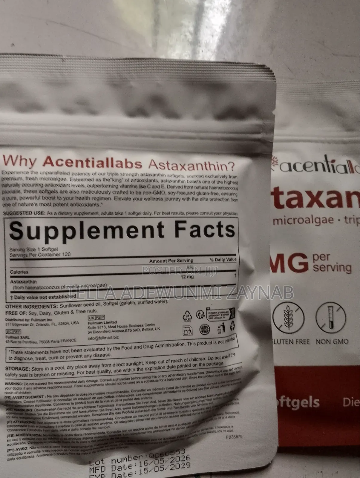 Astaxanthin Softgel