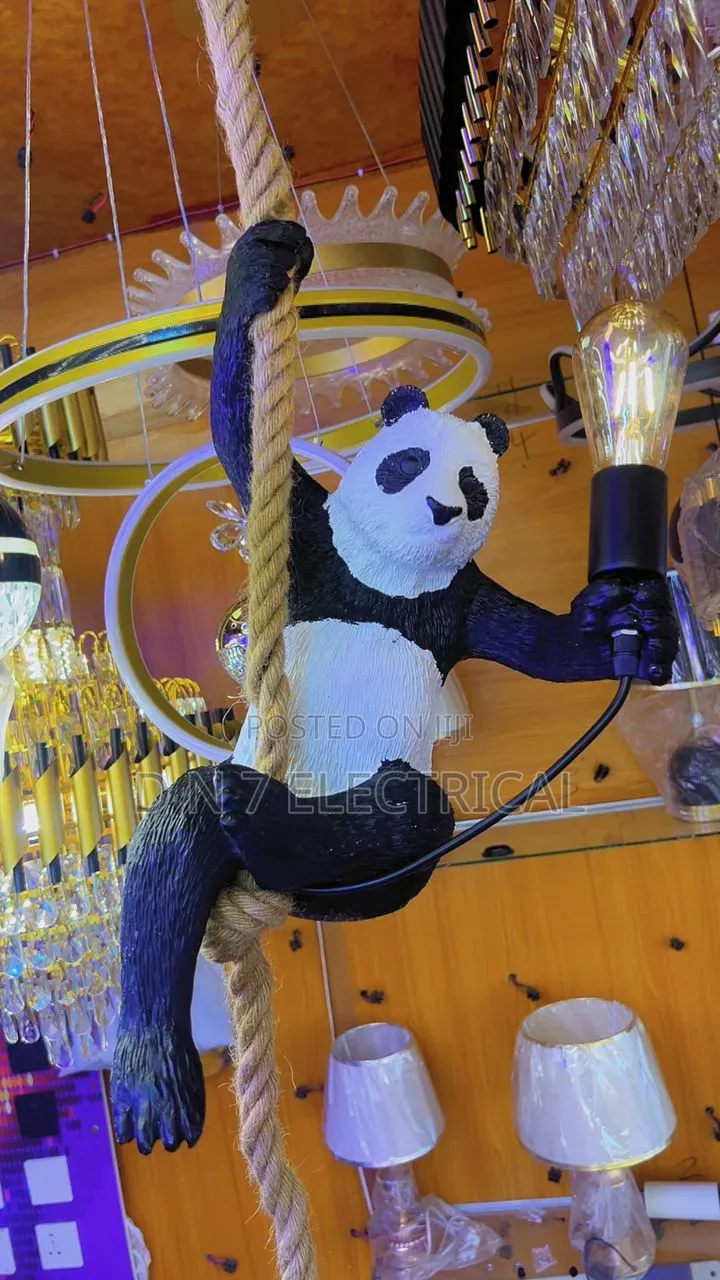 Luxury Panda Hanging Pendant Light