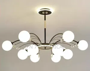 Luxury Modern 12-Light Globe Chandelier