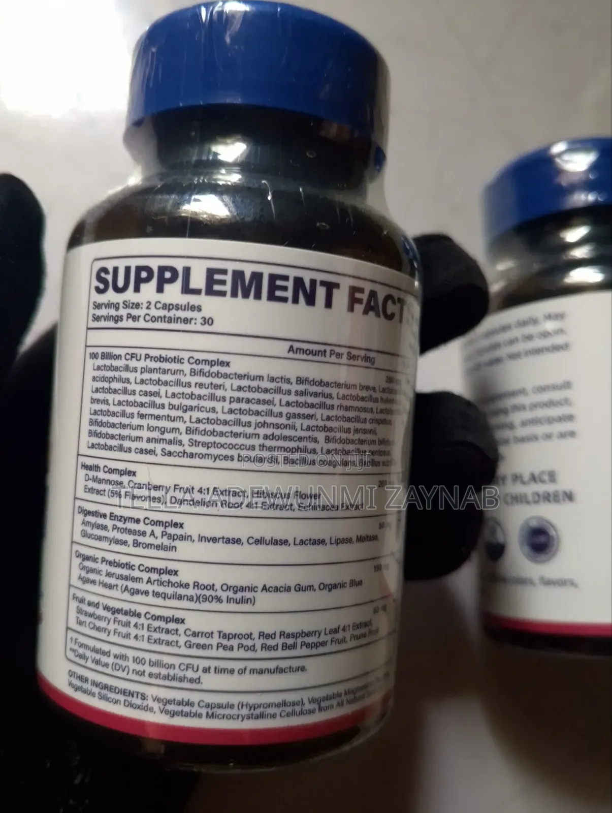 RAW Probiotics Capsules 100 Billion Cfu With Digestive Enzymes