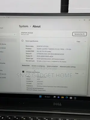 Laptop Dell Precision 5510 16GB Intel Core i7 SSD 512GB