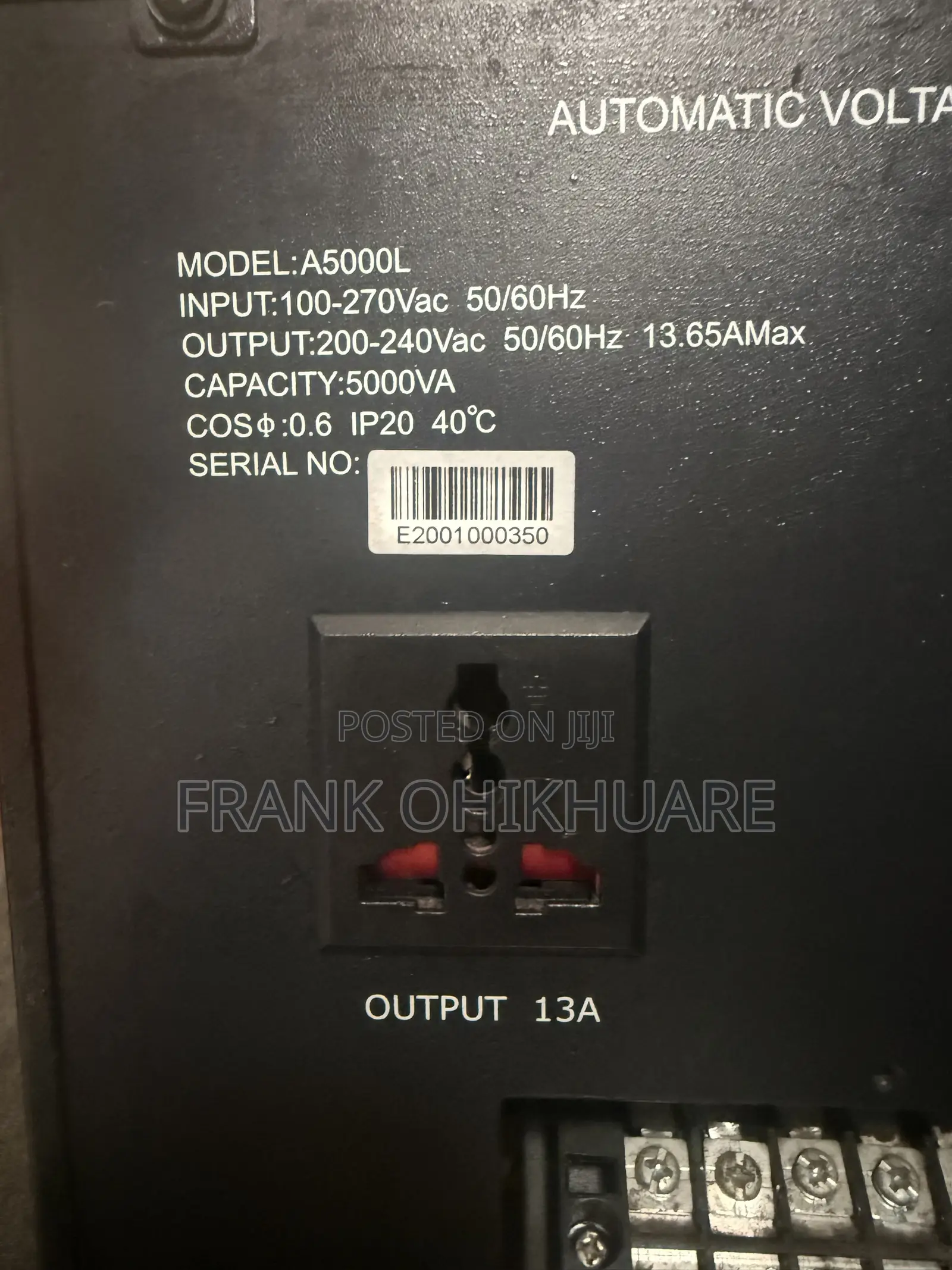 Mercury Automatic Voltage Stabilizer AVR 5000VA
