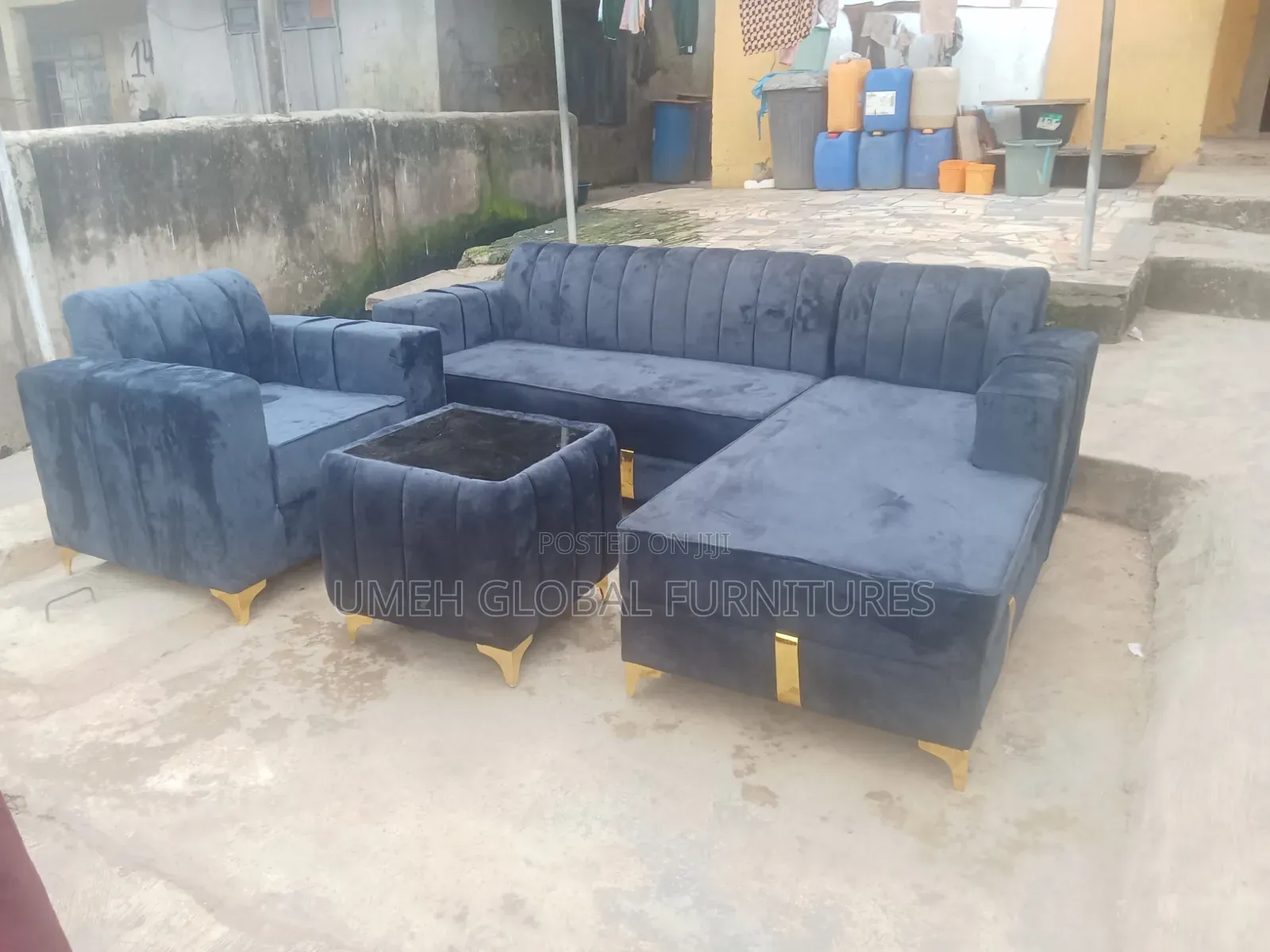 Chesterfield L Shape With Single and Centre Table