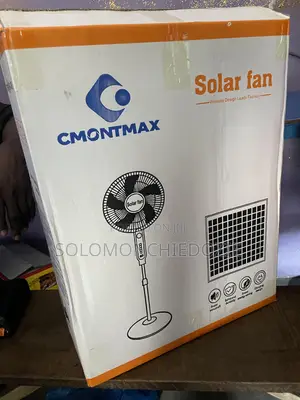 CMONTMAX Solar Rechargeable Standing Fan – Solar Powered