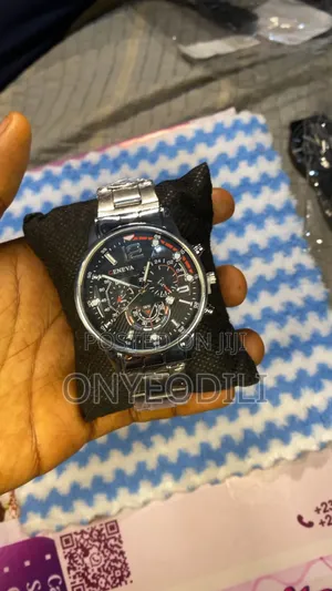 Affordable GENEVA Chronograph Men's Wrist Watch