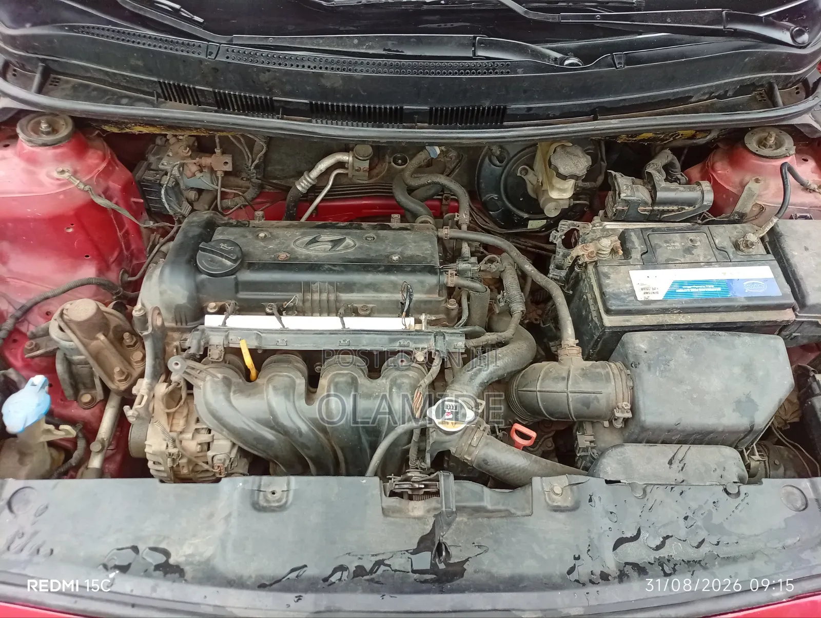 Hyundai Accent 2013 Red