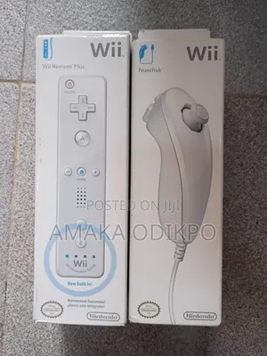 Boxed Nintendo Wii Remote Plus and Wii Nunchuk