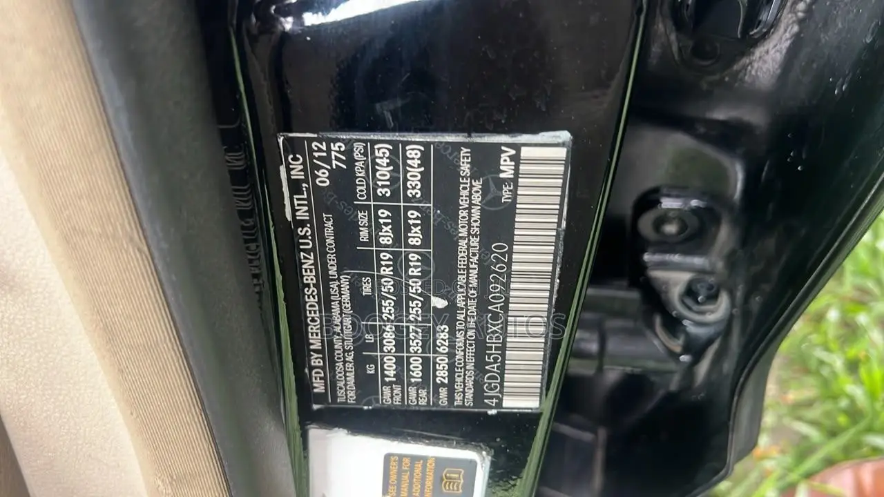 Mercedes-Benz M Class 2012 Black