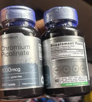 Horbäach Chromium Picolinate 1000mcg 240 Tablets