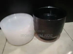 30 1000ml Black Round Takeaway Plates