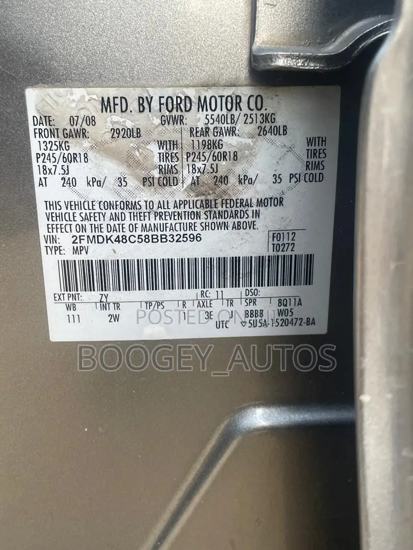 Ford Edge 2008 Gray